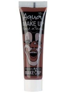 fard à l'eau, Aqua make up, peinture corps et visage, maquillage carnaval, maquillage Halloween, fard à l'eau marron