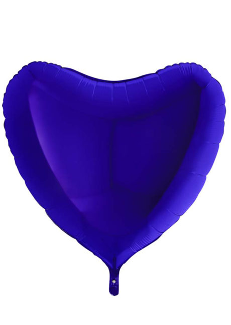 ballon coeur, ballon hélium, ballon aluminium, ballons coeurs BLEUS, Ballon Coeur Bleu Capri, en Aluminium