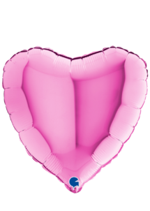 ballon coeur, ballon hélium, ballon aluminium, ballons coeurs roses