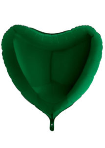 ballon coeur, ballon hélium, ballon aluminium, ballons coeurs verts, Ballon Coeur Vert Foncé, en Aluminium