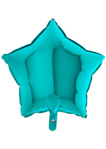 ballon étoile, ballon aluminium, ballons étoiles turquoise, Ballon Etoile Bleu Lagon, en Aluminium