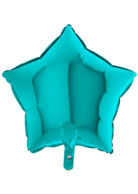 ballon étoile, ballon aluminium, ballons étoiles turquoise, Ballon Etoile Bleu Lagon, en Aluminium