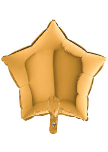 ballon étoile, ballon aluminium, ballons étoiles dorée