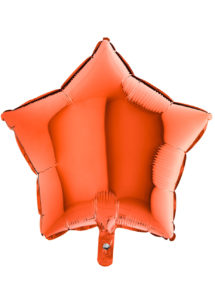 ballon étoile, ballon aluminium, ballons étoiles oranges, Ballon Etoile Orange, en Aluminium