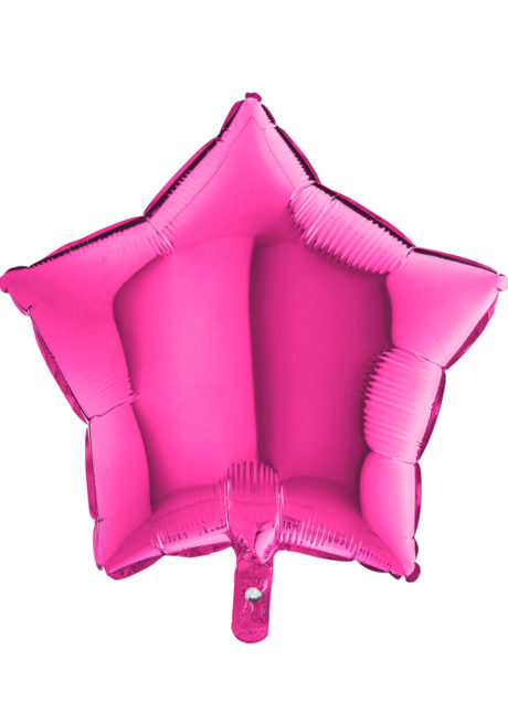 ballon étoile, ballon aluminium, ballons étoiles roses, Ballon Etoile Rose Magenta, en Aluminium