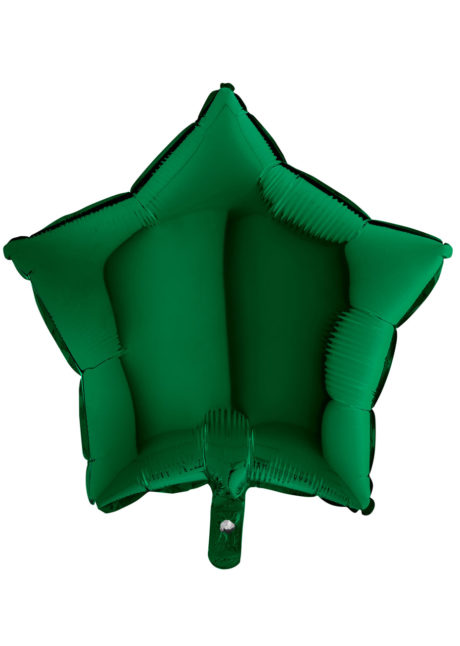 BALLON-ETOILE-VERT-FONCE, Ballon Etoile Vert Foncé, en Aluminium