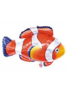 ballon poisson clown, ballon poisson aluminium, ballon hélium poisson, Ballon Poisson Clown, en Aluminium