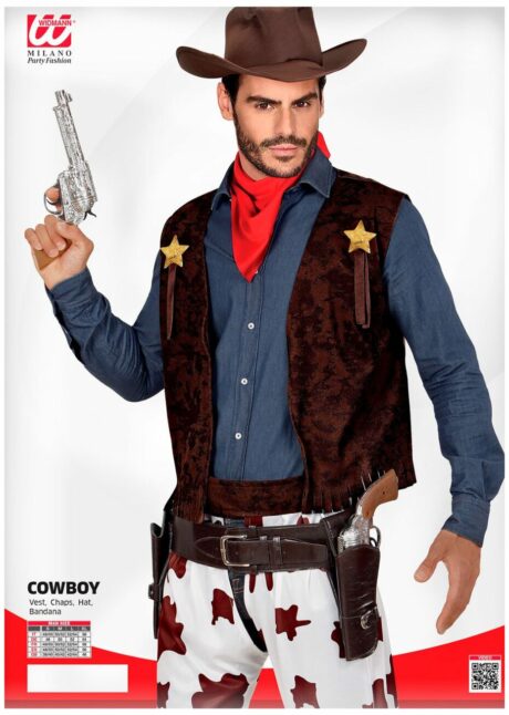 déguisement cowboy homme, costume de cowboy adulte, déguisement de cowboy, Déguisement Cowboy – Pantalon Vachette