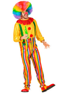 déguisement de clown adulte, costume de clown homme, Déguisement Clown, Combinaison Multicolore
