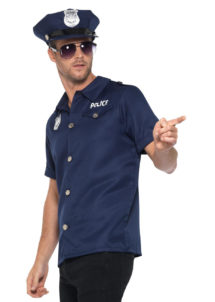 déguisement policier adulte, déguisement police adulte, déguisement policier homme, déguisement policier, costume de policier adulte, Déguisement de Policier, Chemise et Casquette