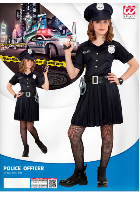 déguisement de policière enfant, déguisement filles, déguisements enfants, déguisement police fille, déguisement carnaval fille, Déguisement de Policière, Fille