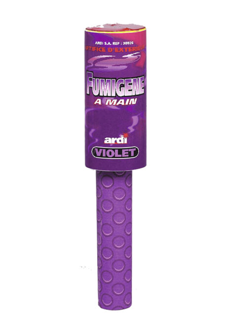 fumigène à main, fumigène violet, fumigènes, Fumigène Violet, à Main, 45 s