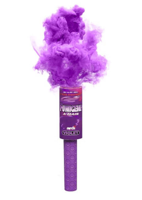 fumigène à main, fumigène violet, fumigènes, Fumigène Violet, à Main, 45 s
