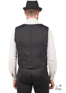 gilet années 30, gilet noir pour homme, gilet Gatsby, accessoires années 30