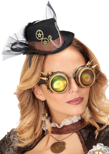 chapeau steampunk, accessoire steampunk, chapeau haut de forme, serre tête steampunk, Chapeau Steampunk, Serre Tête