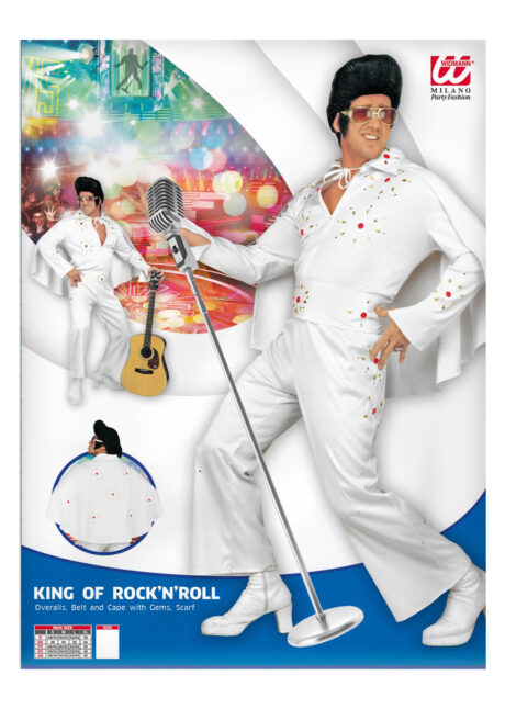 déguisement d'elvis, déguisement elvis presley, costume rock'n'roll adulte, déguisement elvis presley, costume elvis presley, déguisement années 60, Déguisement Elvis, Rock Las Vegas