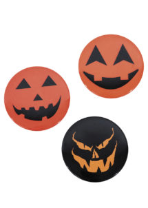 badges halloween, badges citrouilles, accessoires halloween, Badges Citrouilles d’Halloween