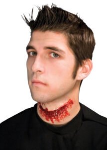 fausse blessure halloween, blessure gorge tranchée, blessure fx gorge coupée
