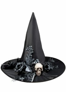 chapeau de sorcière crâne, chapeau de sorcière Halloween femme, beau chapeau de sorcière, Chapeau de Sorciere Crane