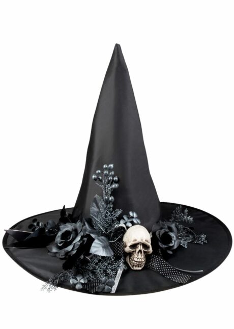 chapeau de sorcière crâne, chapeau de sorcière Halloween femme, beau chapeau de sorcière, Chapeau de Sorciere Crane