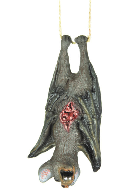 collier chauve souris, chauve souris halloween, chauve souris à suspendre, chauve souris en gomme, Petite Suspension, Chauve Souris Blessée, en Latex