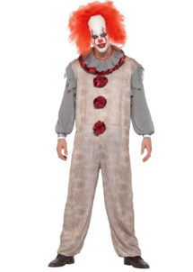 déguisement clown pennywise halloween, déguisement pennywise ça, costume pennywise, Déguisement Clown Vintage Penny, H