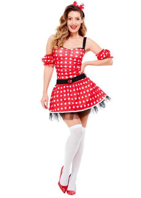 déguisement de minnie femme, déguisement de souris, déguisement dessin animé femme, déguisement disney adulte, Déguisement de Minnie Souris, avec Bandeau