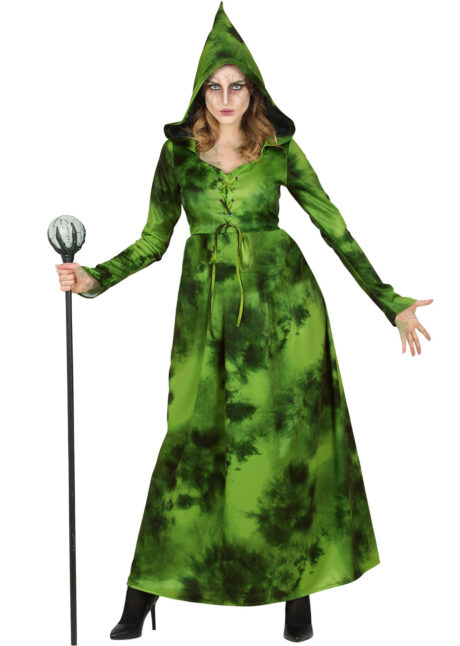 déguisement sorcière femme, déguisement sorcière verte, costume sorcière, déguisement femme halloween, Déguisement Sorcière de la Forêt