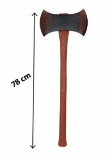 hache de viking, hache double lame, hache ensanglantée, hache grand modèle, Hache Ensanglantée, Double Lame, 78 cm
