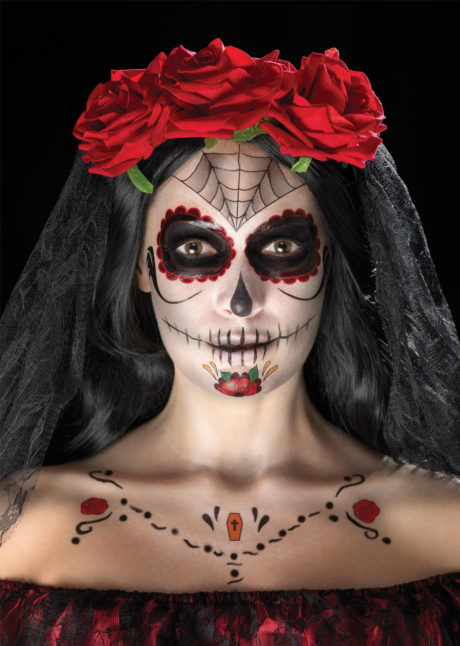 kit maquillage dia de los muertos, kit maquillage jour des morts, kit maquillage day of death, maquillage mort mexicaine, Kit de Maquillage Jour des Morts, Araignée