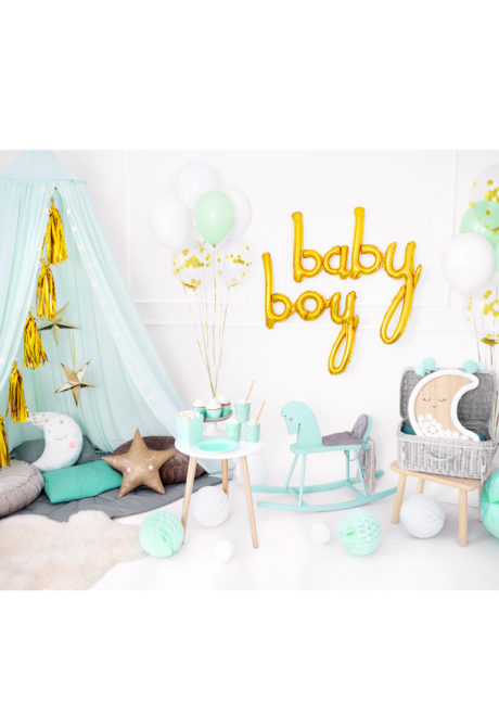 ballon baby shower, ballon baby shower, ballon naissance, Ballon Baby Shower, Lettres Baby, Doré