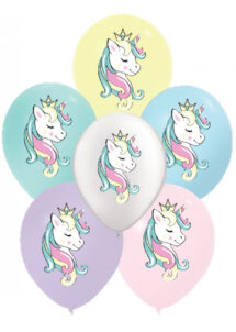 ballons licornes, ballons enfants, ballon de baudruche, ballons hélium, ballons filles, Ballons Imprimés Licorne Magique, en Latex