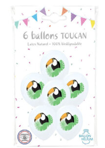 ballons toucans, ballons latex, ballons baudruche, ballons imprimés