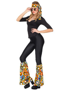 bandeau jambières disco, accessoire pattes d'éléphant, accessoires disco