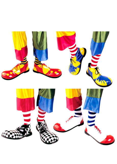 CHAUSSURES-DE-CLOWN-1820S, Chaussures de Clown, 4 Modèles