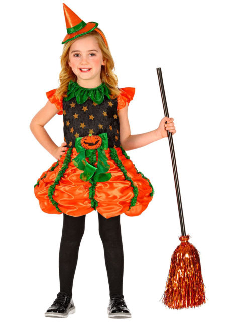 déguisement de citrouille fille, déguisement citrouille halloween, citrouille de citrouille halloween, Déguisement de Citrouille Witch, Fille