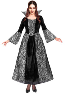 déguisement Halloween femme, déguisement vampire sombre, déguisement noir gothique