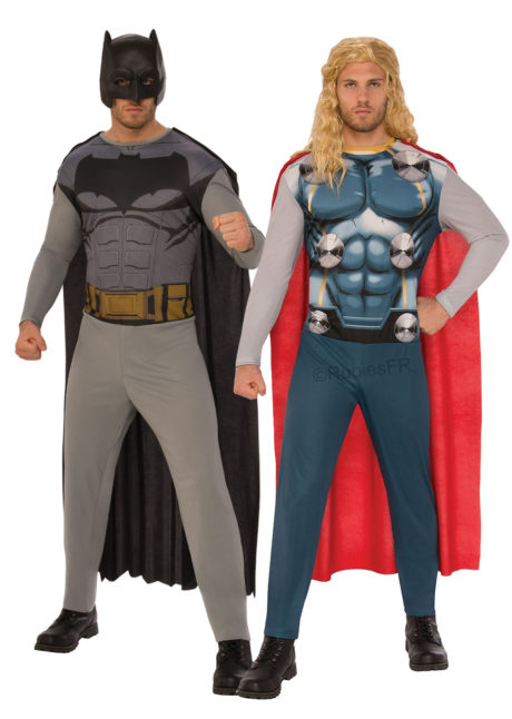 déguisements couples, déguisements duos, déguisements super héros, déguisement Batman, déguisement Thor, Déguisements Couple, Batman et Thor
