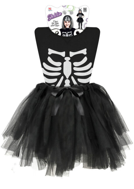 déguisement squelette fille, costume squelette halloween fille, Déguisement de Squelette, Tutu + Top, Fille