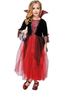 déguisement vampires fille, costume de vampire fille halloween, Déguisement de Vampire Tulle Rouge, Fille