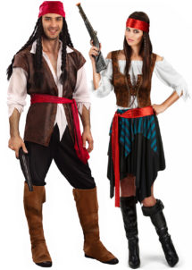 déguisements couples, déguisements duos, déguisements pirates, Déguisements Couple, Pirates Caraïbes
