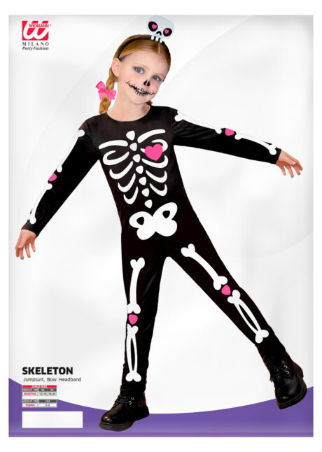 déguisement squelette bébé fille, déguisement Halloween bébé, Déguisement de Squelette Coloré, Fille