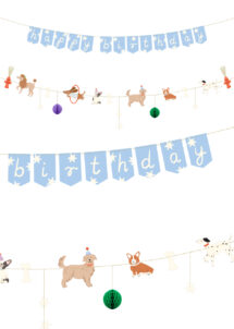 guirlande anniversaire enfant, guirlande anniversaire chiens