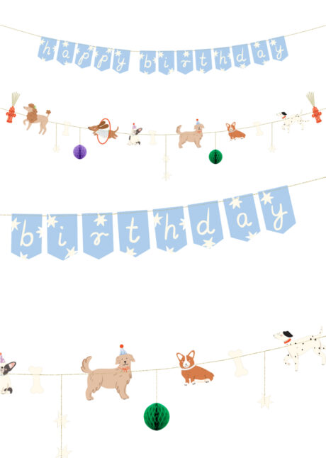 guirlande anniversaire enfant, guirlande anniversaire chiens, Guirlande Anniversaire, Happy Birthday Chiens