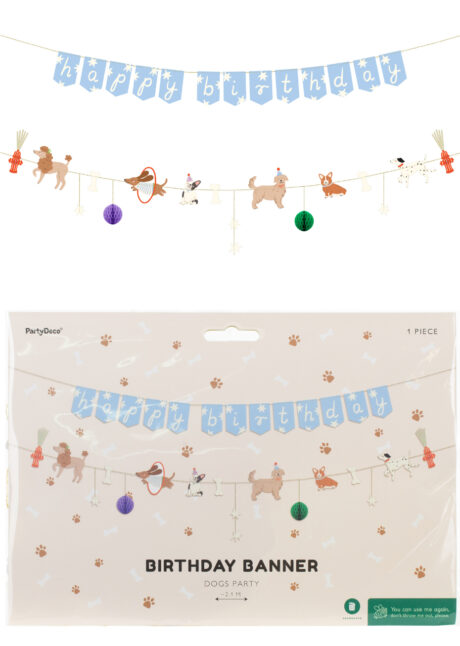 guirlande anniversaire enfant, guirlande anniversaire chiens, Guirlande Anniversaire, Happy Birthday Chiens