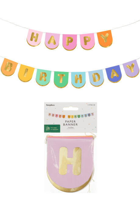 guirlande anniversaire fanions multicolores, guirlande pour anniversaire, Guirlande Anniversaire, Fanions Happy Birthday Multicolores