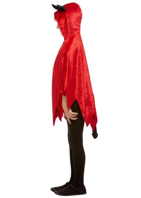 cape de diable pour enfants, capes halloween, déguisement diable enfant halloween, Cape de Diable avec Cornes, Fille et Garçon