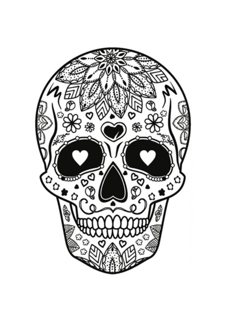 faux tatouage, tatouage temporaire, jour des morts, Faux Tatouages, Crâne Jour des Morts