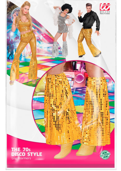 Costume ABBA Pour Femme - Jambières Argentées à Paillettes - Tenue Disco Années 70, Déguisement Carnaval, Soirée à Thème - 2