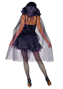 cape gothique, cape halloween, cape femme, cape tulle noir et paillettes, cape femme